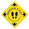 Signmission Maintain 6 Feet Non-Slip Floor Graphic, 7in Vinyl Decal, 7" x 7", FD-X-7-99988 FD-X-7-99988 - alternate 1